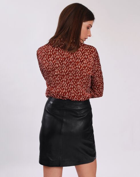 Jupe en Cuir Lilith noire