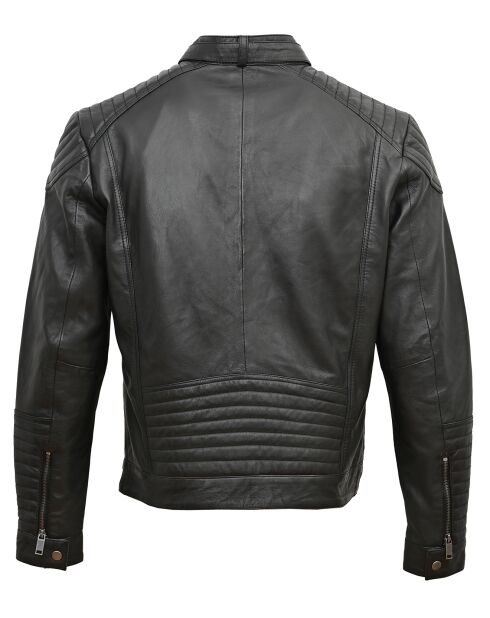 Veste en Cuir Lochlan noire