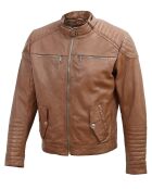 Veste en Cuir Lochlan cognac