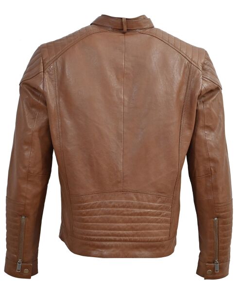 Veste en Cuir Lochlan cognac