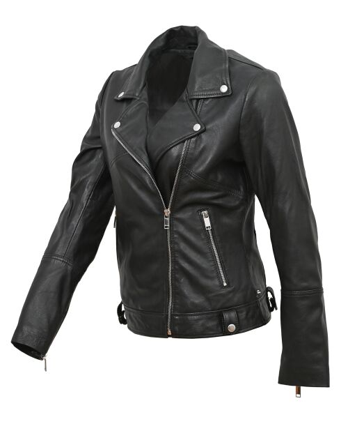 Veste en Cuir Perfecto Lolette noire