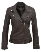 Veste en Cuir Perfecto Lolette marron