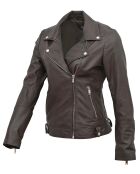 Veste en Cuir Perfecto Lolette marron