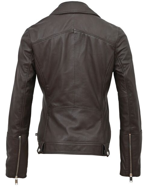 Veste en Cuir Perfecto Lolette marron