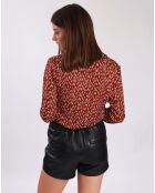 Short en Cuir Loly noir