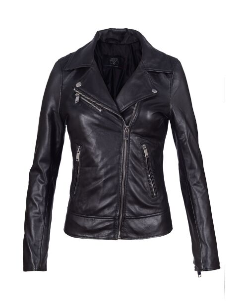 Veste en Cuir Perfecto Lacey noire