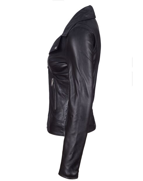Veste en Cuir Perfecto Lacey noire
