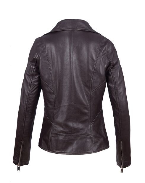 Veste en Cuir Perfecto Lacey marron