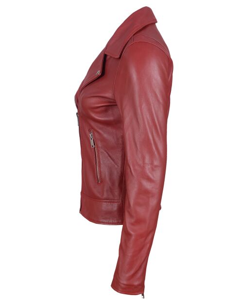Veste en Cuir Perfecto Lacey rouge