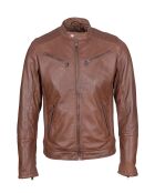 Veste en Cuir Landon cognac
