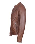 Veste en Cuir Landon cognac