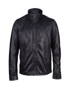 Veste en Cuir Laval noire