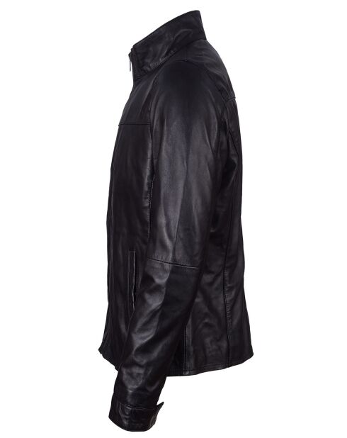 Laval zwarte leren jas