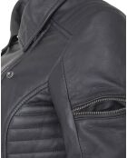 Veste en Cuir Perfecto Lark noire