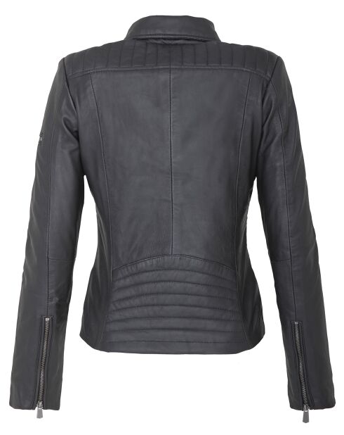 Veste en Cuir Perfecto Lark noire