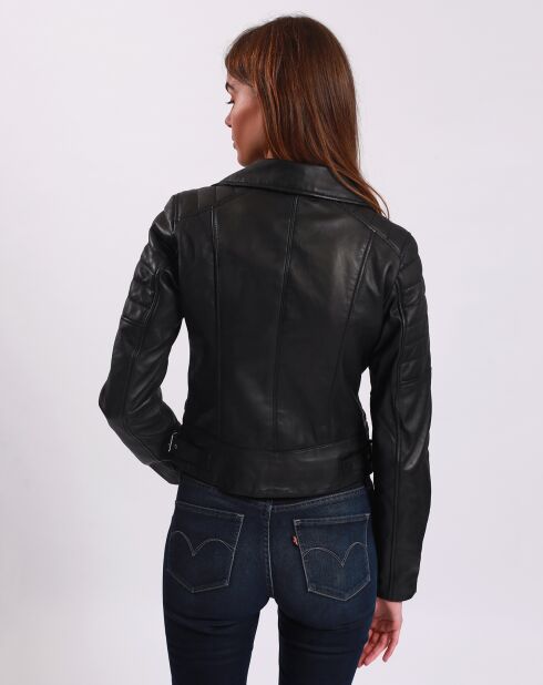 Veste en Cuir Perfecto Leonarda noire