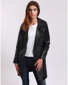 Trench en Cuir Liliana noir
