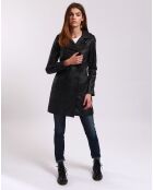 Trench en Cuir Liliana noir