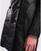 Trench en Cuir Liliana noir