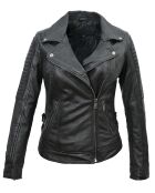 Veste en Cuir Perfecto Lucinda noire
