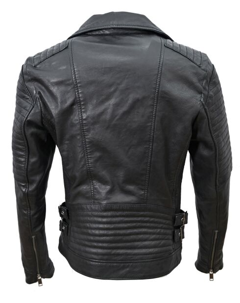 Veste en Cuir Perfecto Lucinda noire