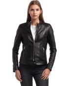 Veste en Cuir Lune noire