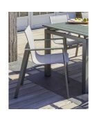 2 stapelbare tuinstoelen miami-ft-khaki khaki - 58x58x84 cm