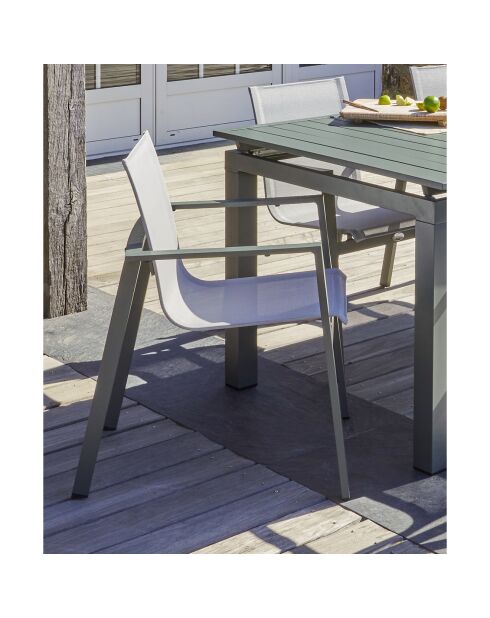 2 stapelbare tuinstoelen miami-ft-khaki khaki - 58x58x84 cm