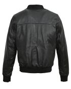 Blouson en Cuir Lyvas noir