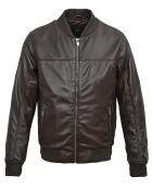 Blouson en Cuir Lyvas marron