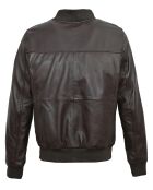 Blouson en Cuir Lyvas marron