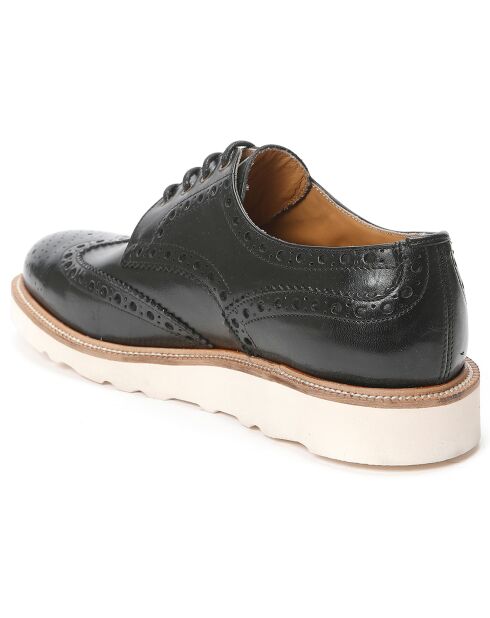 Derbies en Cuir Tom noir/blanc