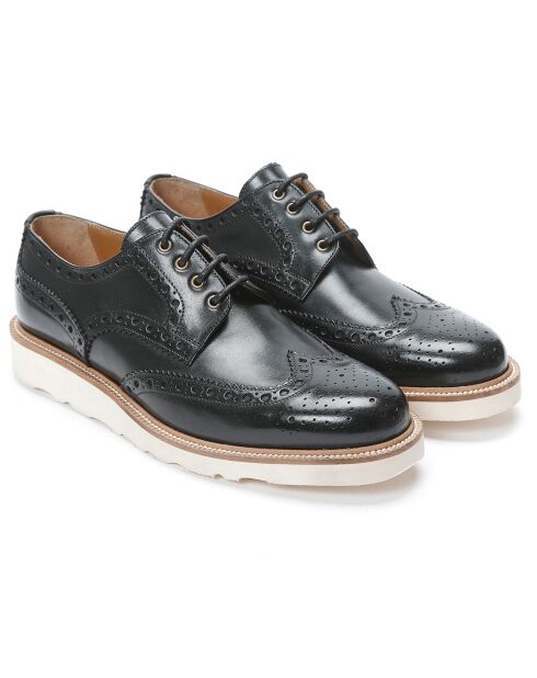 Derbies en Cuir Tom noir/blanc