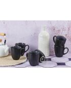 6 Mugs en Grès Iris bleu foncé - 40 cl