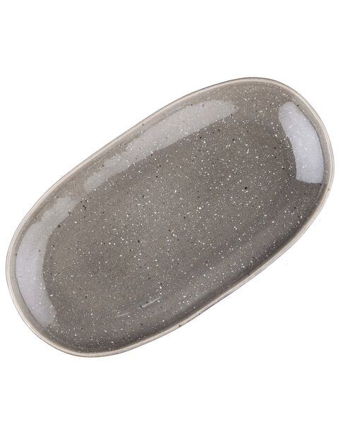 3 Plateaux de service Stellar gris/anthracite - 24x11.5/28x14/34x18.5 cm