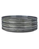6 Assiettes plates en Grès Zen gris/bleu - D.28 cm