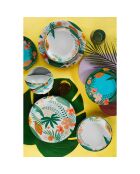 Service de table en Porcelaine multicolore - 24 pièces