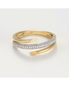 Cleopatra Diamantring 0,20 Karat Gelbgold