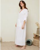 Robe 100% Lin Félicie blanche