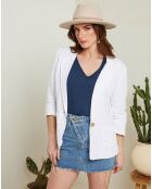 Veste 100% Lin Rome blanche