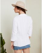 Veste 100% Lin Rome blanche