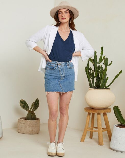 Giacca bianca Rome 100% lino