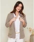 Veste 100% Lin Berlin taupe