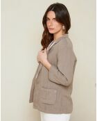 Veste 100% Lin Berlin taupe