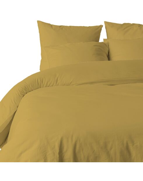 Einfarbiges Bettbezug-Set in Gold