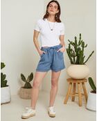 Short 100% Lin Armelle indigo