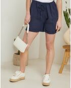 Short 100% Armelle Lin marine