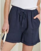 Short 100% Armelle Lin marine