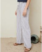 Pantalon 100% Lin Alice blanc
