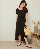 Robe 100% Lin Gabrielle noire